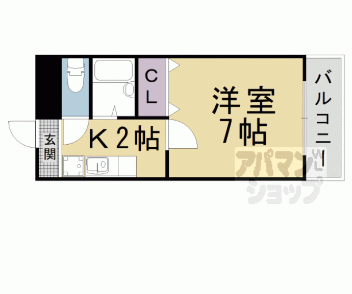 【クレール山陵】間取