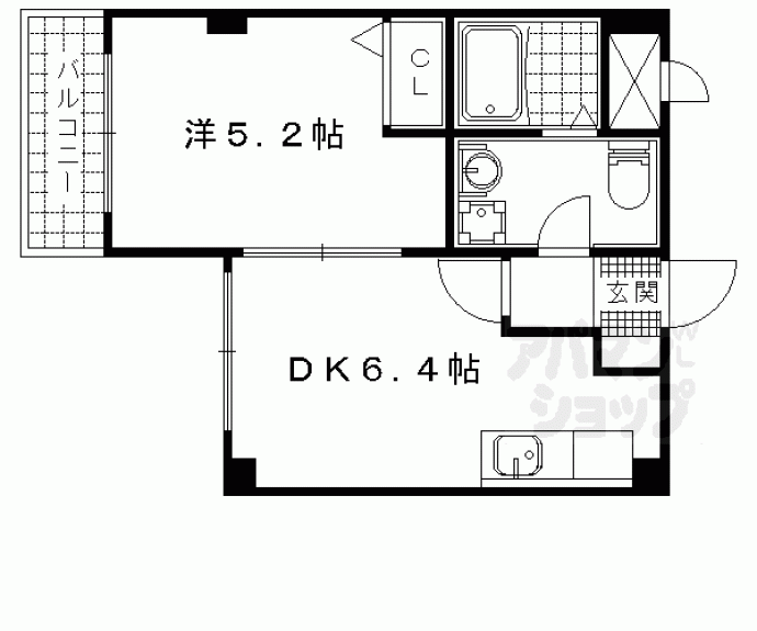 【アマルフィ山科】間取