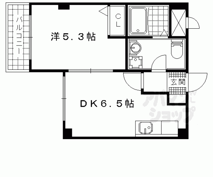 【アマルフィ山科】間取