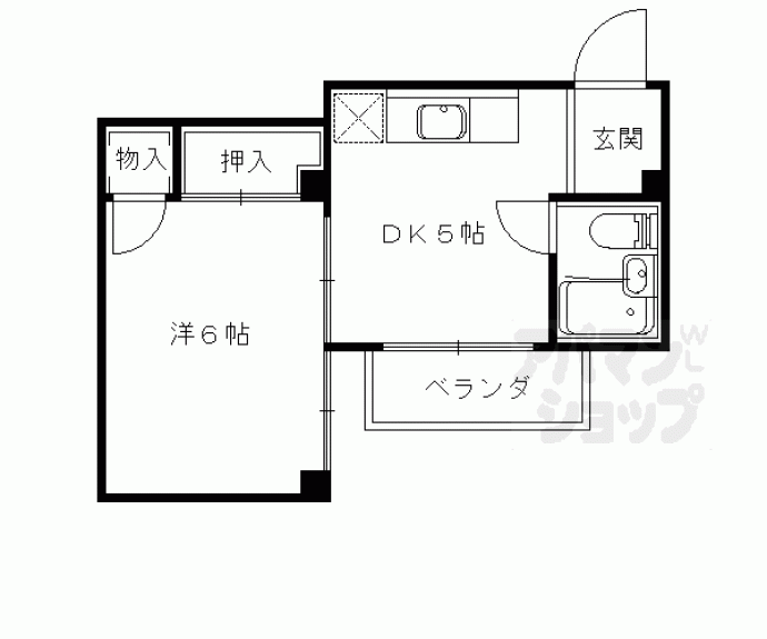 【ヴィラ勧修寺】間取