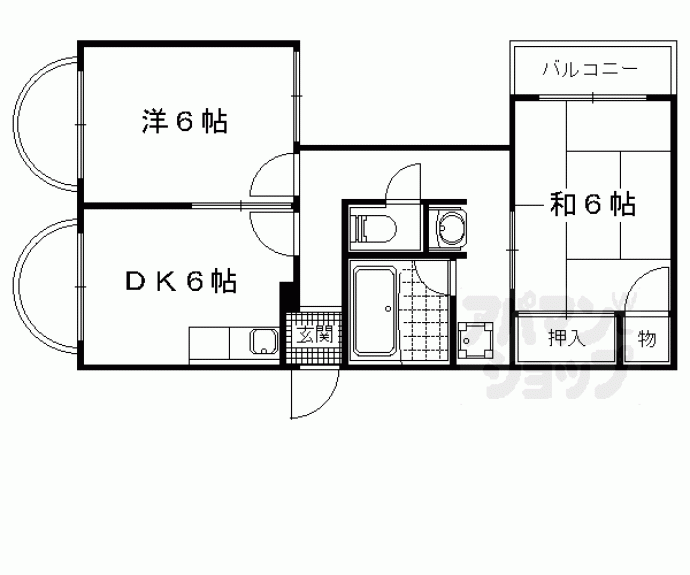 【ヴィラ勧修寺】間取