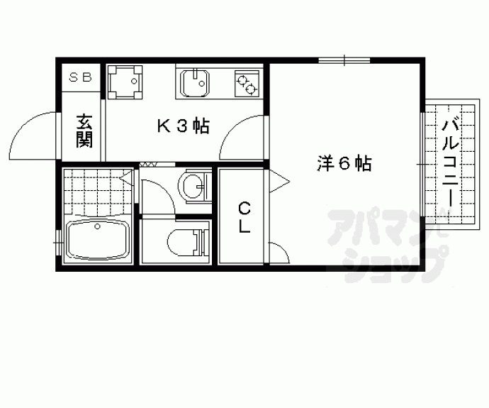 【サウスコート御陵】間取