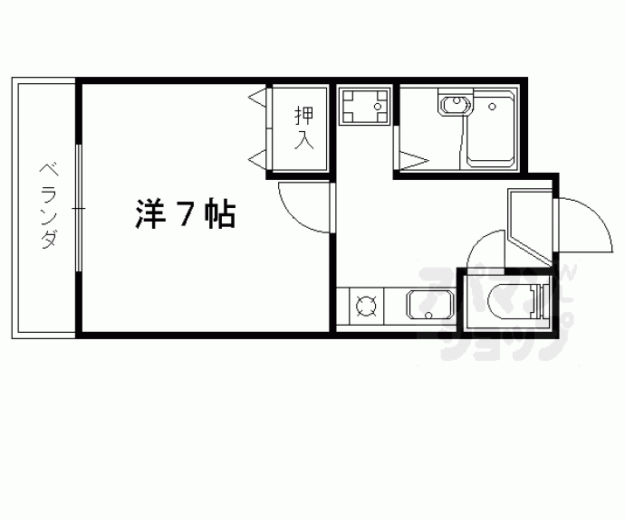 【パルデンス洛東】間取