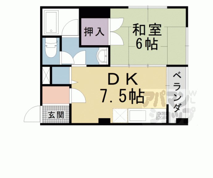 【プルミエール勧修寺】間取