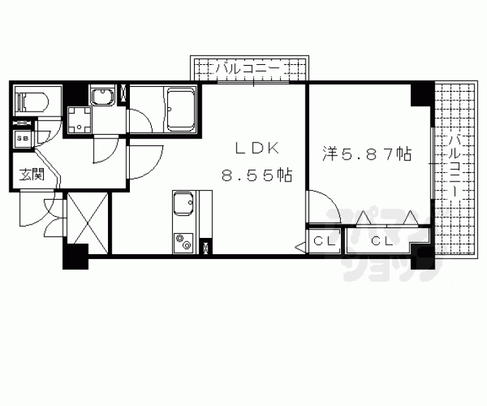 【コンフォーレ栗栖野】間取