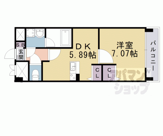 【コンフォーレ栗栖野】間取