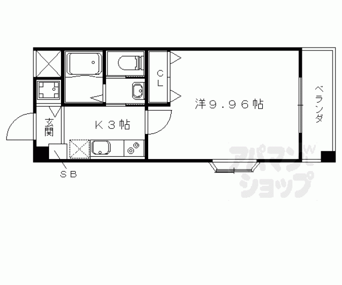 【プレジール山科】間取