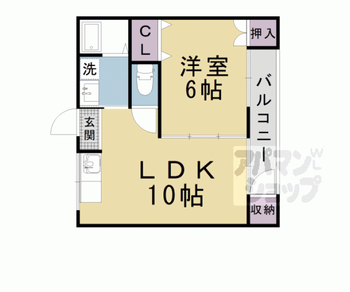 【ハイツ百々】間取