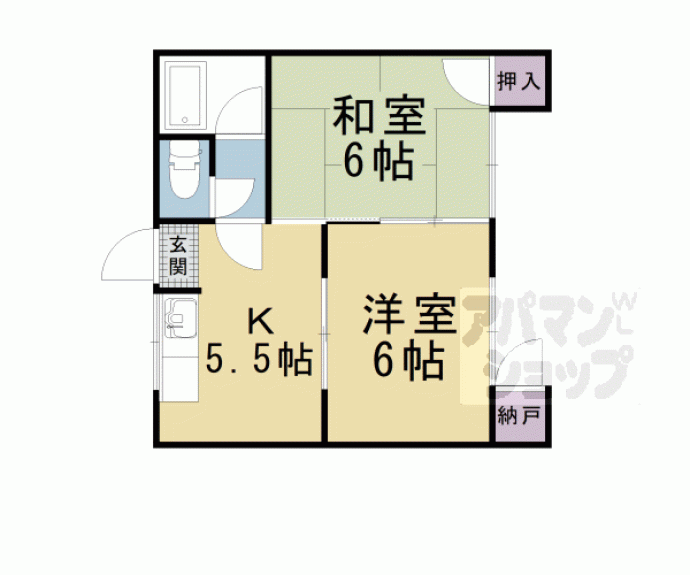 【ブルーコート西野山】間取