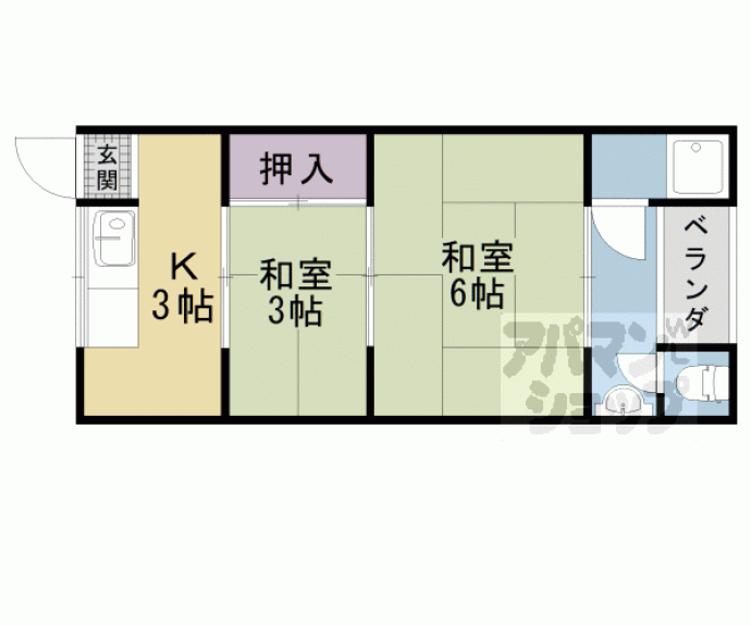 【みのり荘】間取