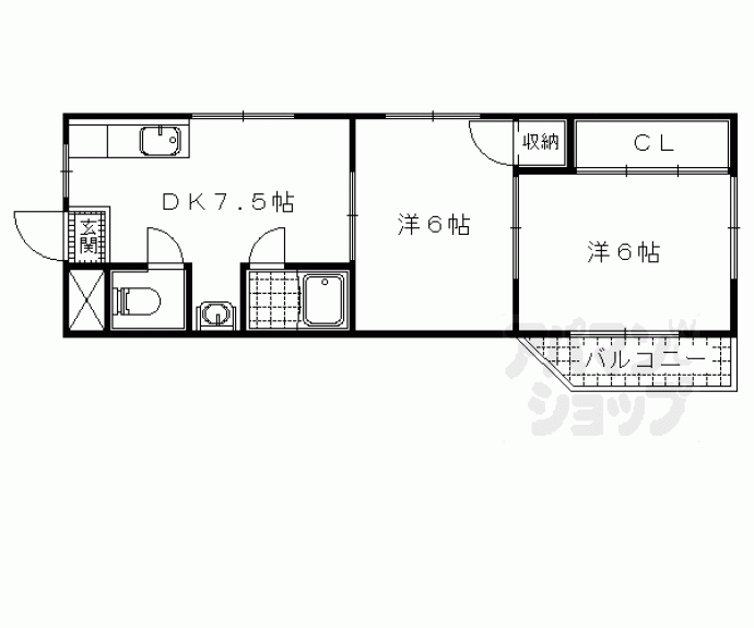 【クローバー四ノ宮】間取