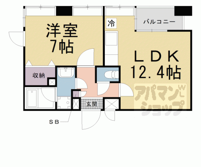 【プラネシア星の子山科三条】間取