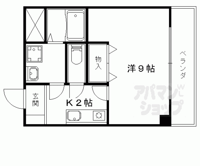 【ＬＡＣＡＳＡ山科】間取