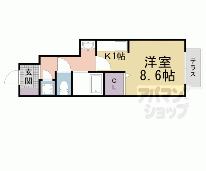 【ディアコートN】間取