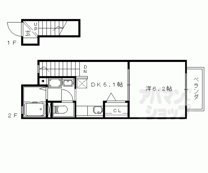 【ディアコートＮ】間取