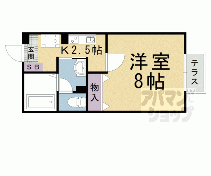 【セジュール鴨土】間取