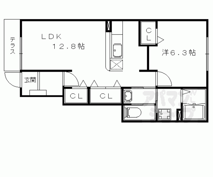 【ソレアード山階】間取