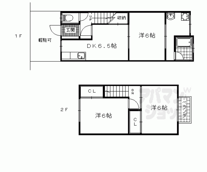 【西野山欠ノ上町貸家】間取