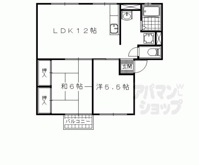 【パストラル西野】間取