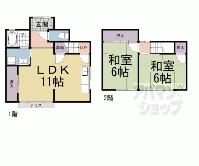 【中溝貸家】間取