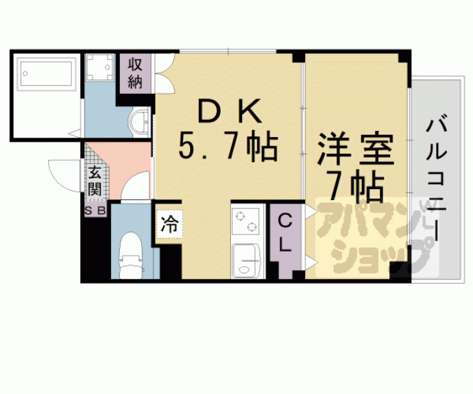 【ハラタテハイツ御陵】間取