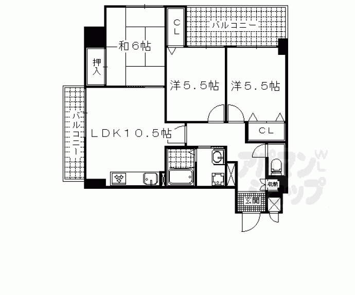 【イーグルコート音羽】間取