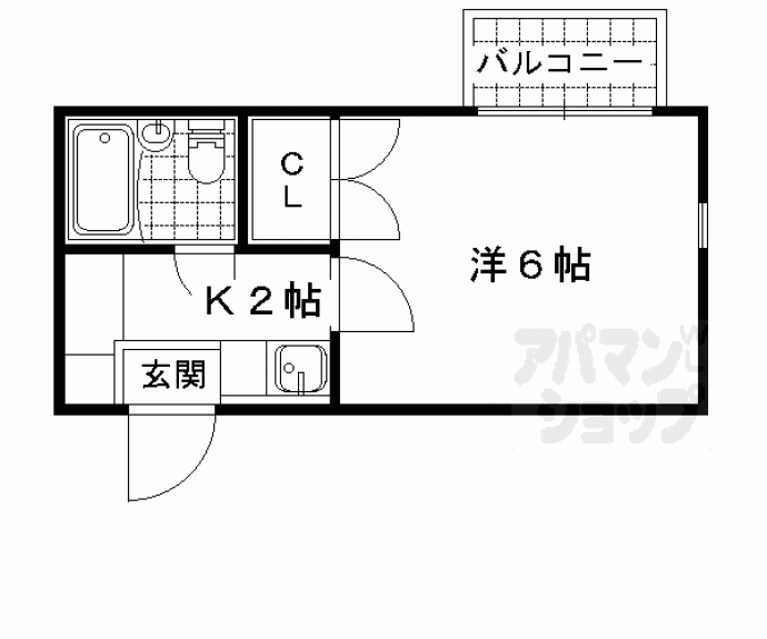 【レオパレスＲＸ山科】間取