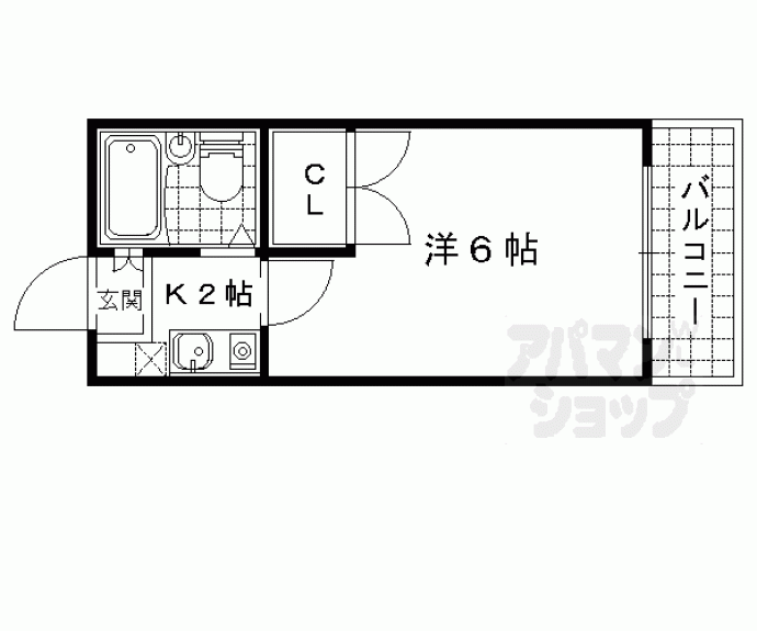 【レジデンス勧修寺】間取