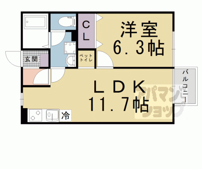 【ヴェネシェモワⅡ】間取