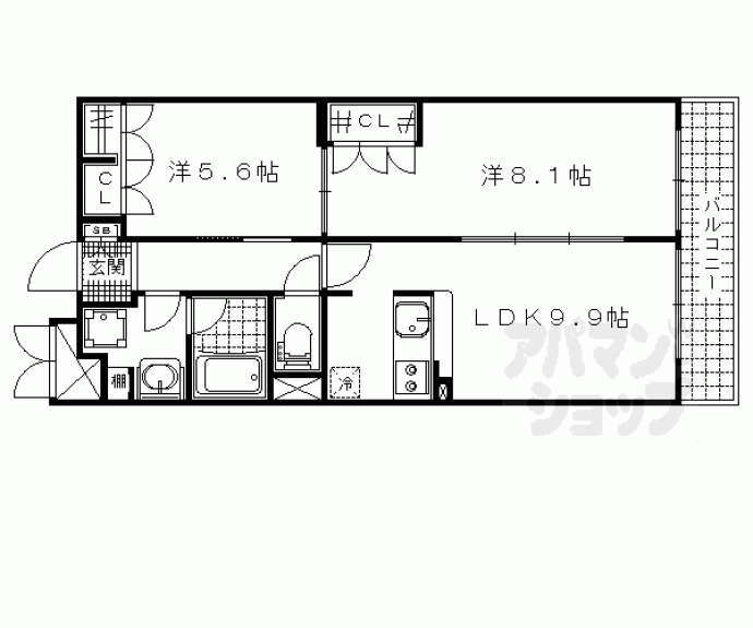 【ヴェルデ山科】間取