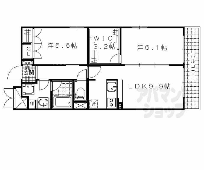 【ヴェルデ山科】間取