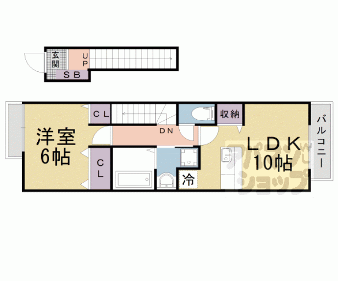 【デ・ラ・プレミール】間取