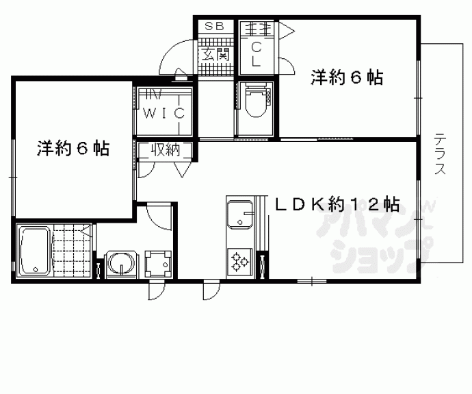 【シャーメゾン扇橋】間取