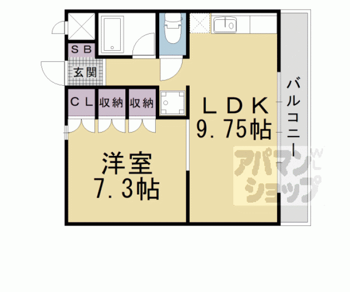 【サンガーデン山科】間取