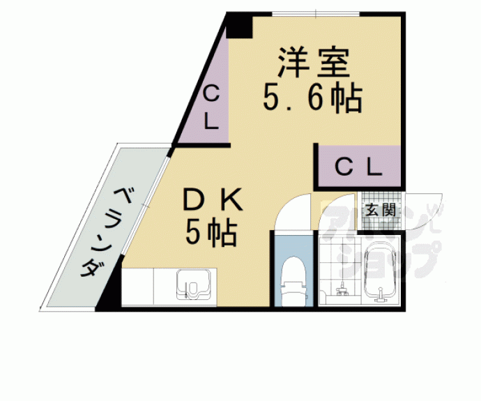 【ハイツ東山】間取