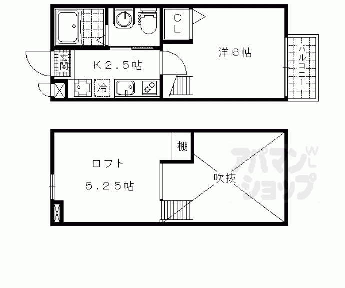 【ロフティ北花山Ⅰ】間取
