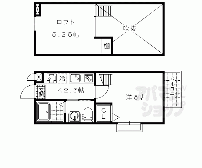 【ロフティ北花山Ⅰ】間取