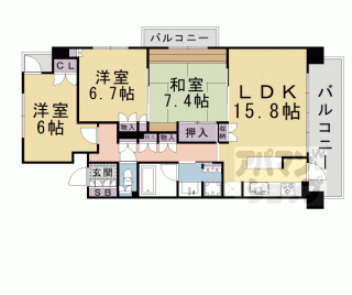 【ハイネスクラウズ山科音羽】