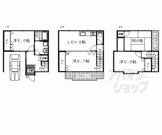 【勧修寺東栗栖野町貸家】