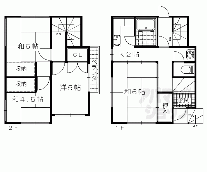 【小山谷田町貸家】間取