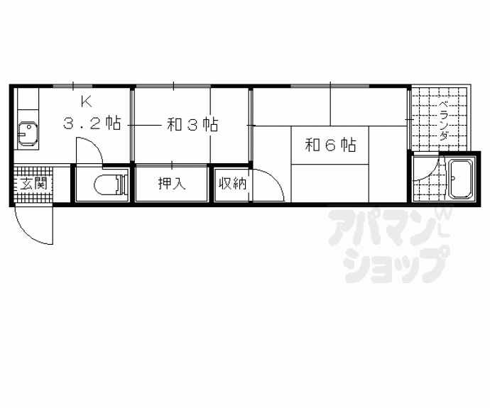 【栄荘】間取