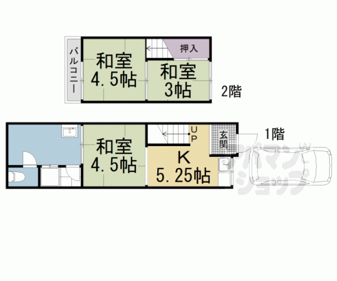 【川田菱尾田貸家】間取