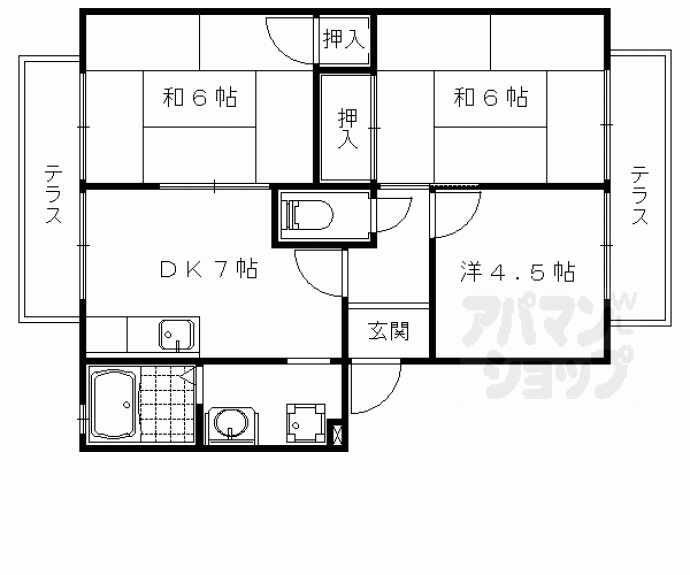 【ラテール音羽　Ｂ棟】間取