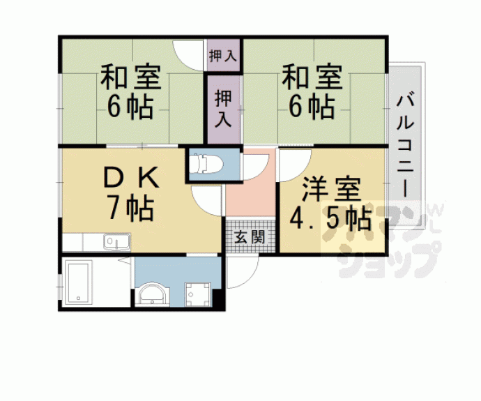 【ラテール音羽　Ｂ棟】間取