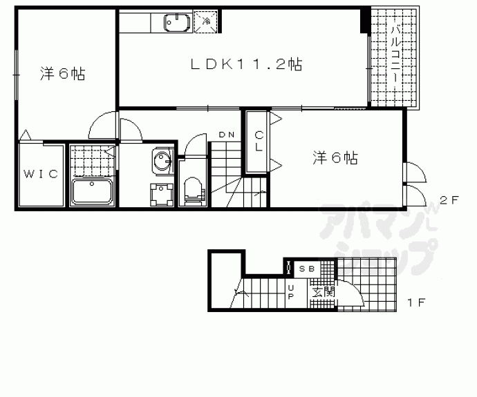 【カルム ONO 壱番館】間取