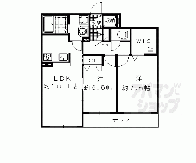 【シャーメゾン乙出】間取