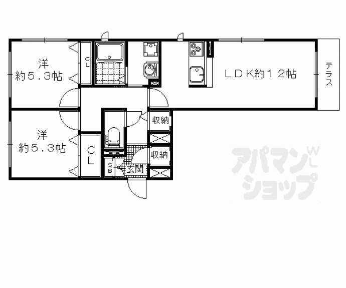 【シャーメゾン乙出】間取