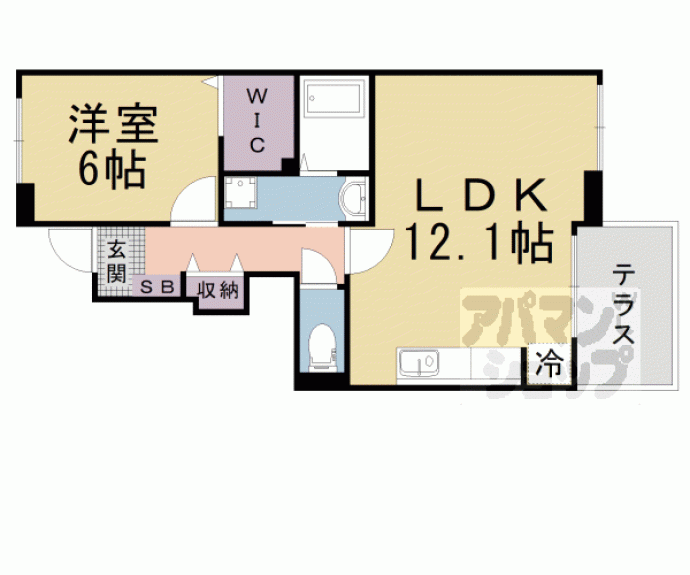 【カーサスカイⅠ】間取