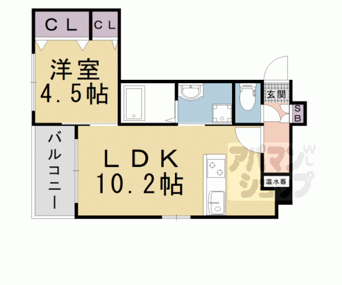 【インサイトコート椥辻】間取