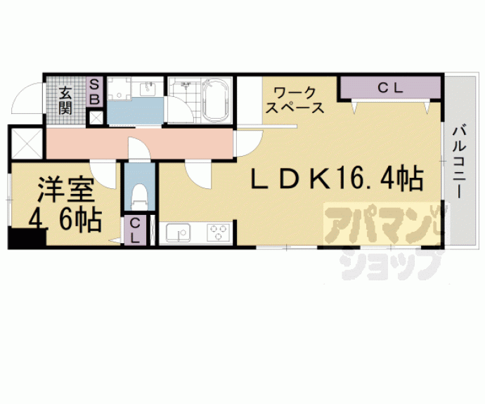 【パインフィールド東野】間取